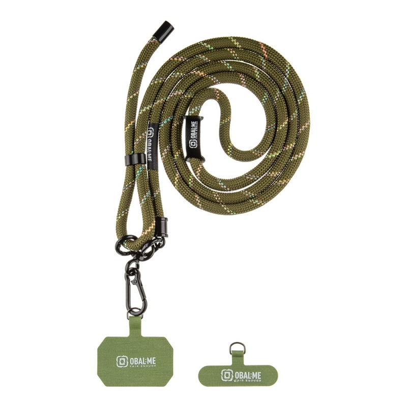 OBAL:ME NeckTag Popruh na Telefon Army Green