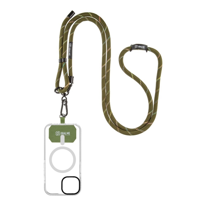 OBAL:ME NeckTag Popruh na Telefon Army Green