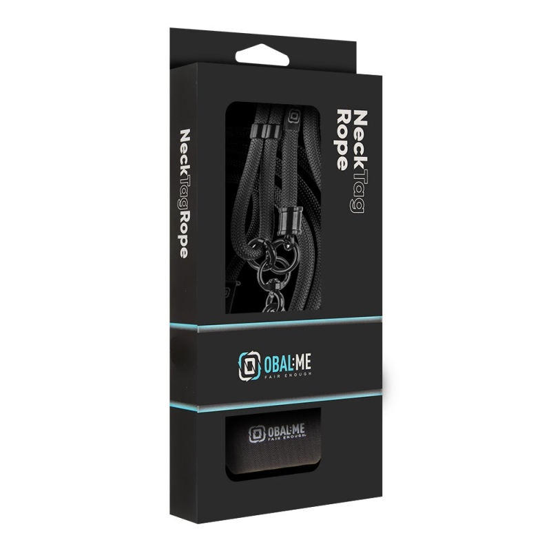 OBAL:ME NeckTag Popruh na Telefon Black