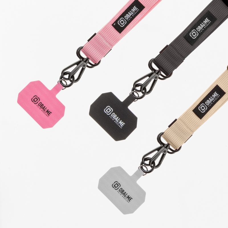 OBAL:ME NeckTag Ribbon Popruh na Telefon Pink