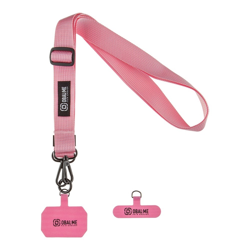 OBAL:ME NeckTag Ribbon Popruh na Telefon Pink