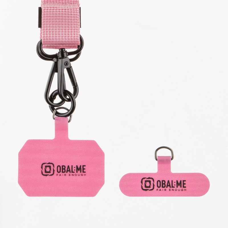 OBAL:ME NeckTag Ribbon Popruh na Telefon Pink