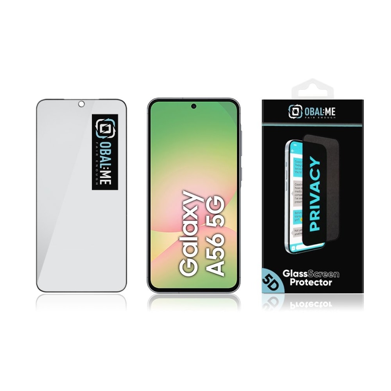 OBAL:ME Privacy 5D Tvrzené Sklo pro Samsung Galaxy A56 5G Black