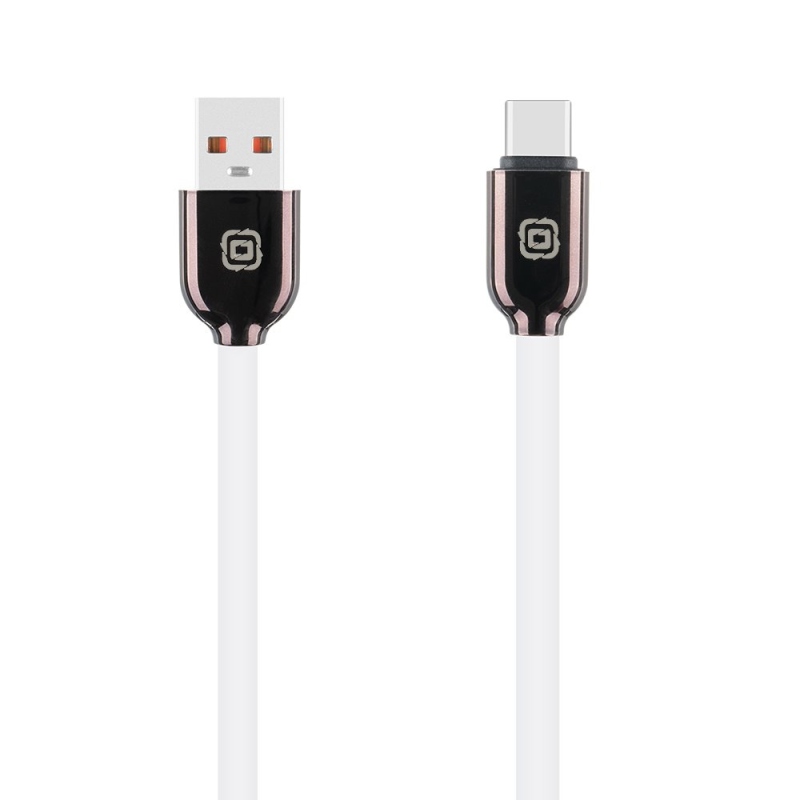 OBAL:ME Sleek USB-A/USB-C kabel White