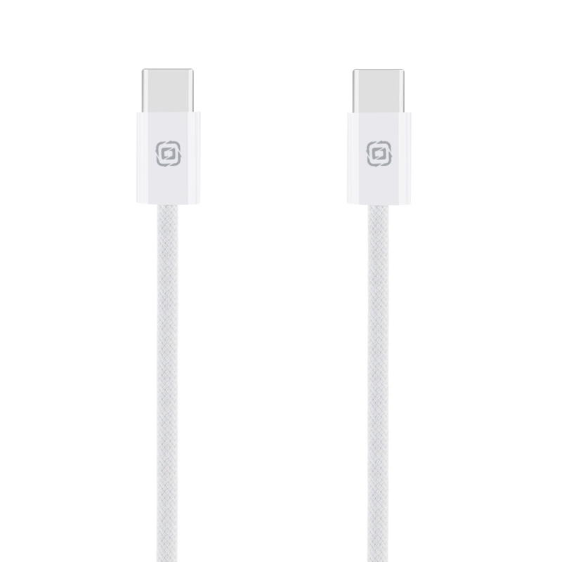 OBAL:ME Super Fast USB-C/USB-C Pletený kabel 60W 1m White