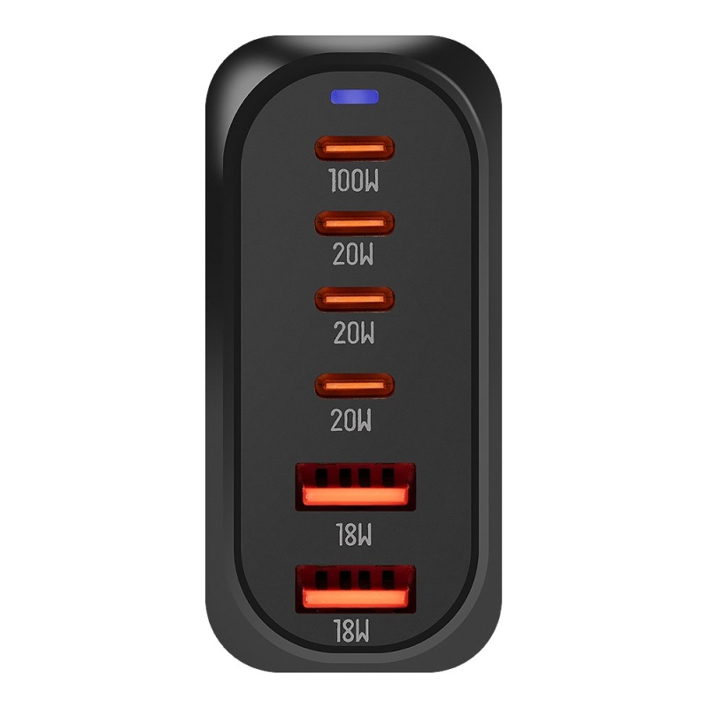 OBAL:ME Terminal GaN Stolní nabíječka 4C2A 100W Black