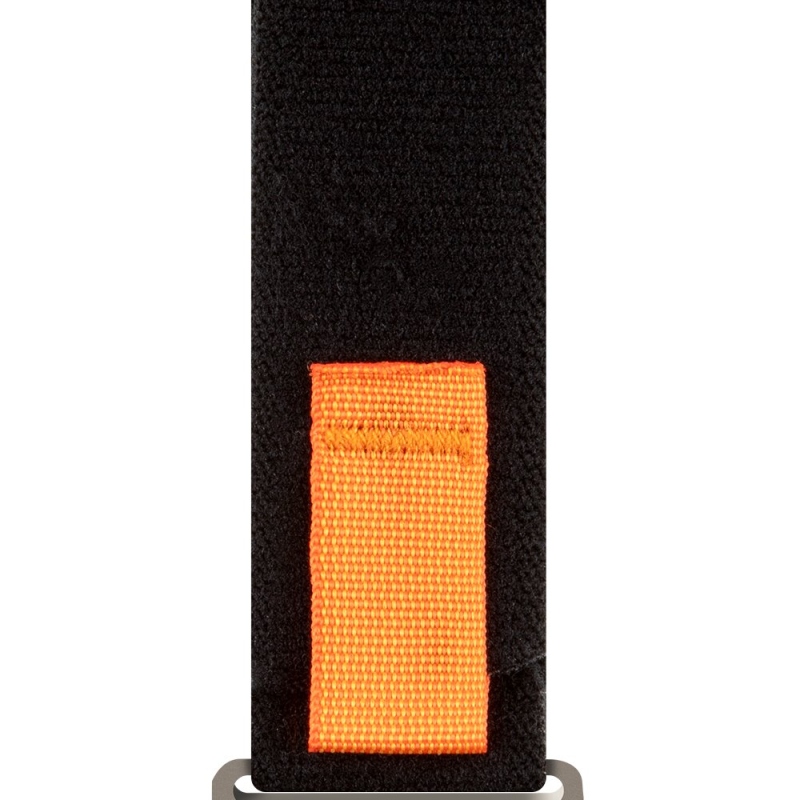 OBAL:ME Textilní Řemínek pro Apple Watch 42-49mm M-L Black/Orange