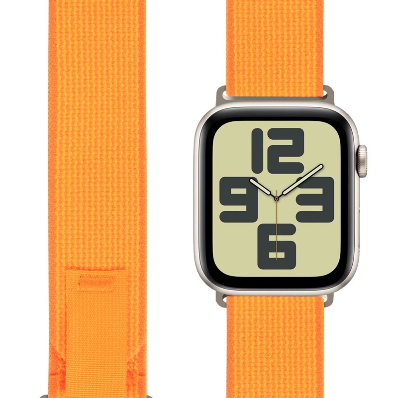 OBAL:ME Textilní Řemínek pro Apple Watch 42-49mm M-L Orange