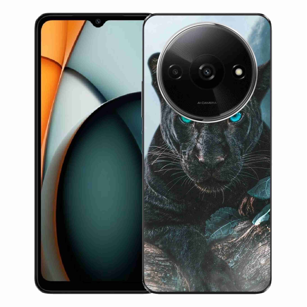 Gelový kryt mmCase na Xiaomi Redmi A3 - černý panter