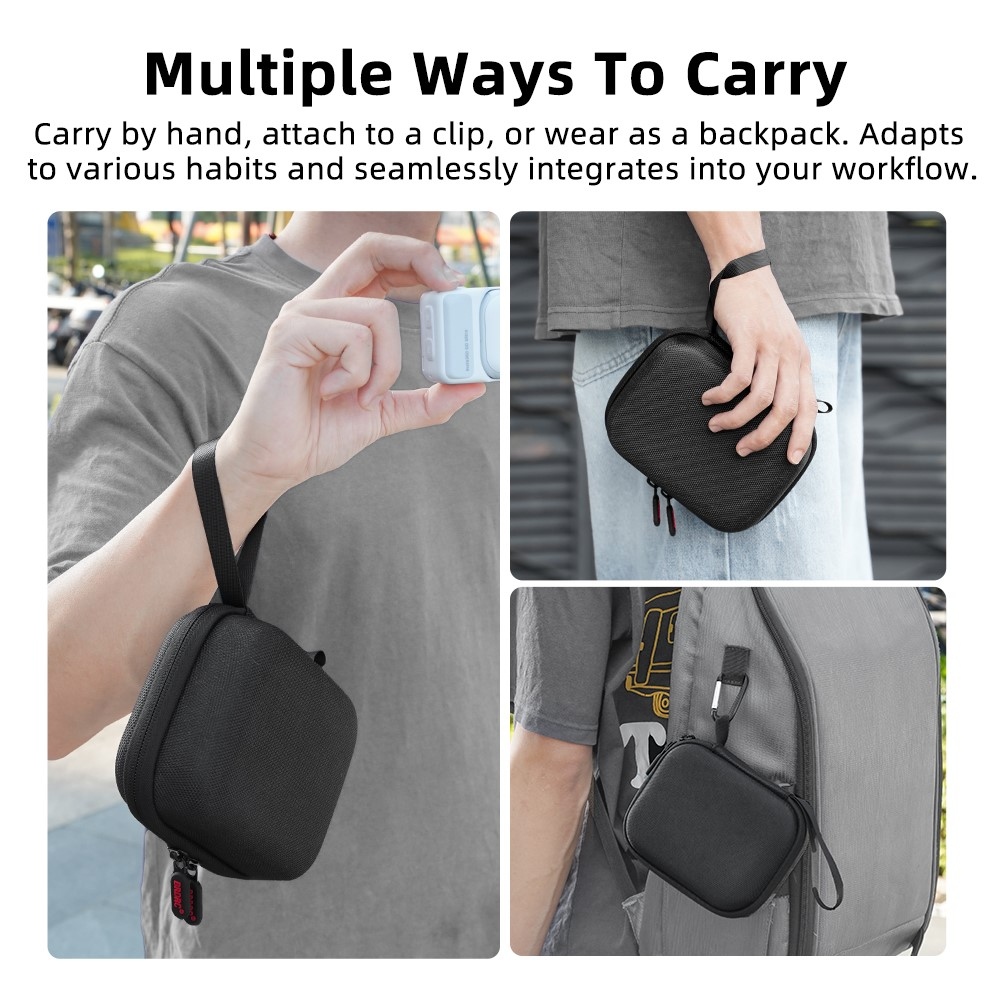 BRDRC úložné pouzdro pro Insta360 GO Ultra Standard Edition s karabinou