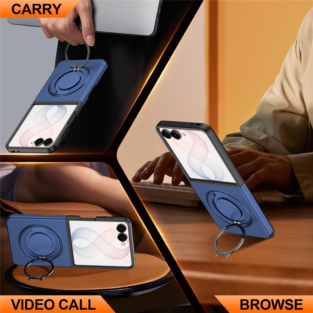 Obstruct plastový obal na Samsung Galaxy Z Flip8 5G - černý/modrý