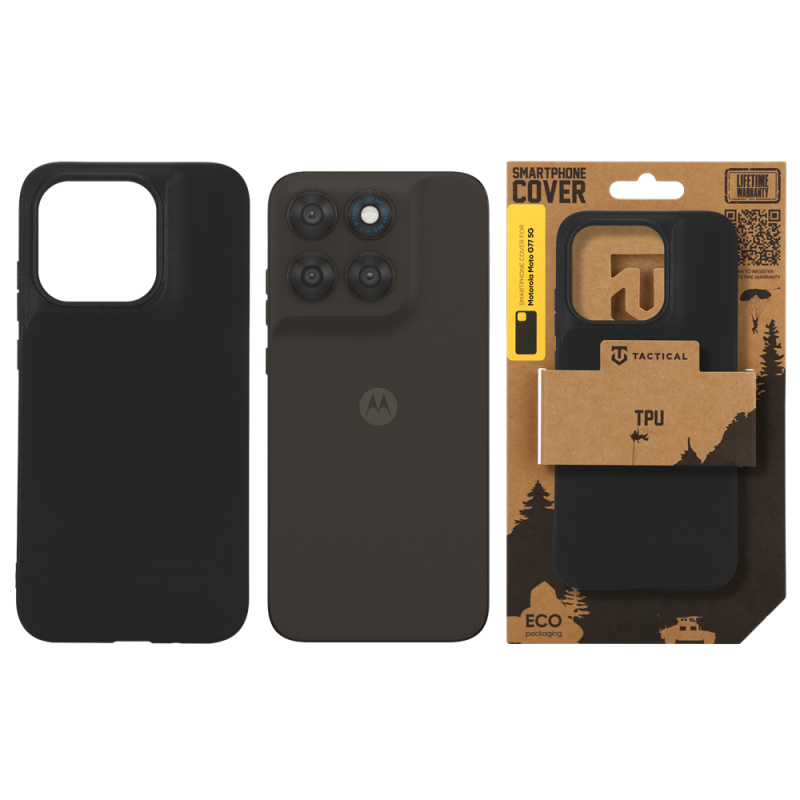 Tactical TPU Kryt pro Motorola Moto G77 5G Black