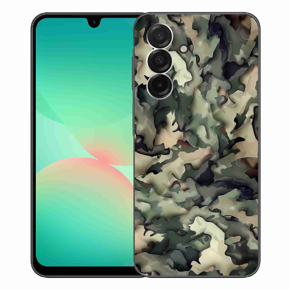 Gelový kryt mmCase na Samsung Galaxy A26 5G - maskáčový vzor 9