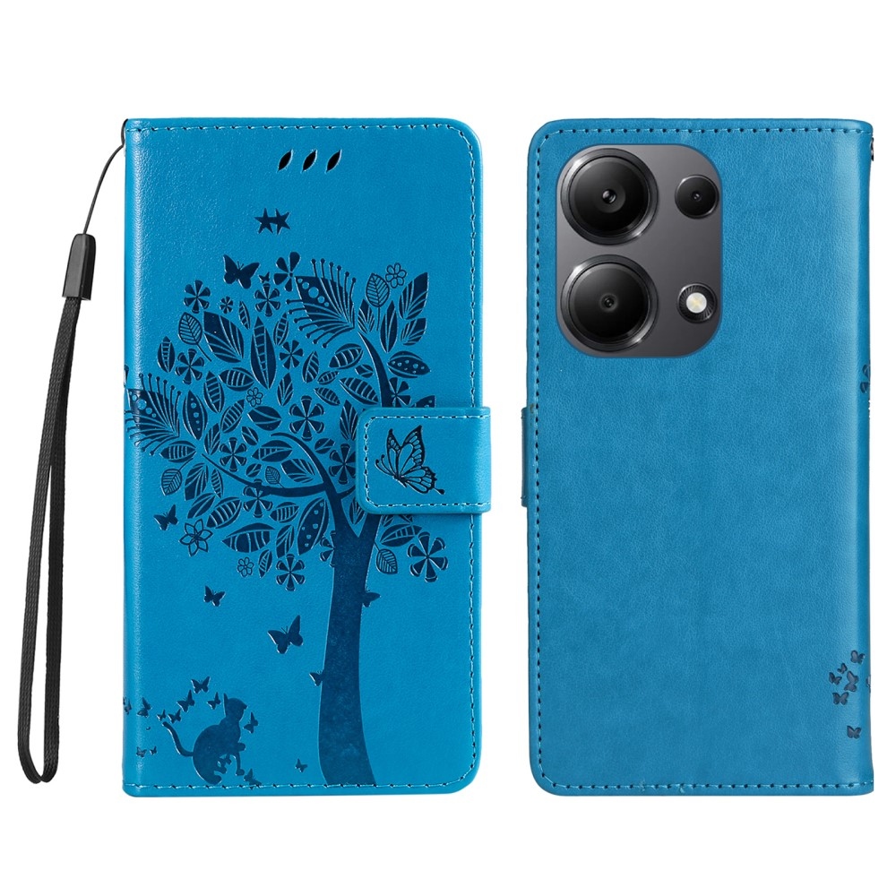 Trees knížkové pouzdro na Xiaomi Redmi Note 13 Pro 4G/Poco M6 Pro - modré
