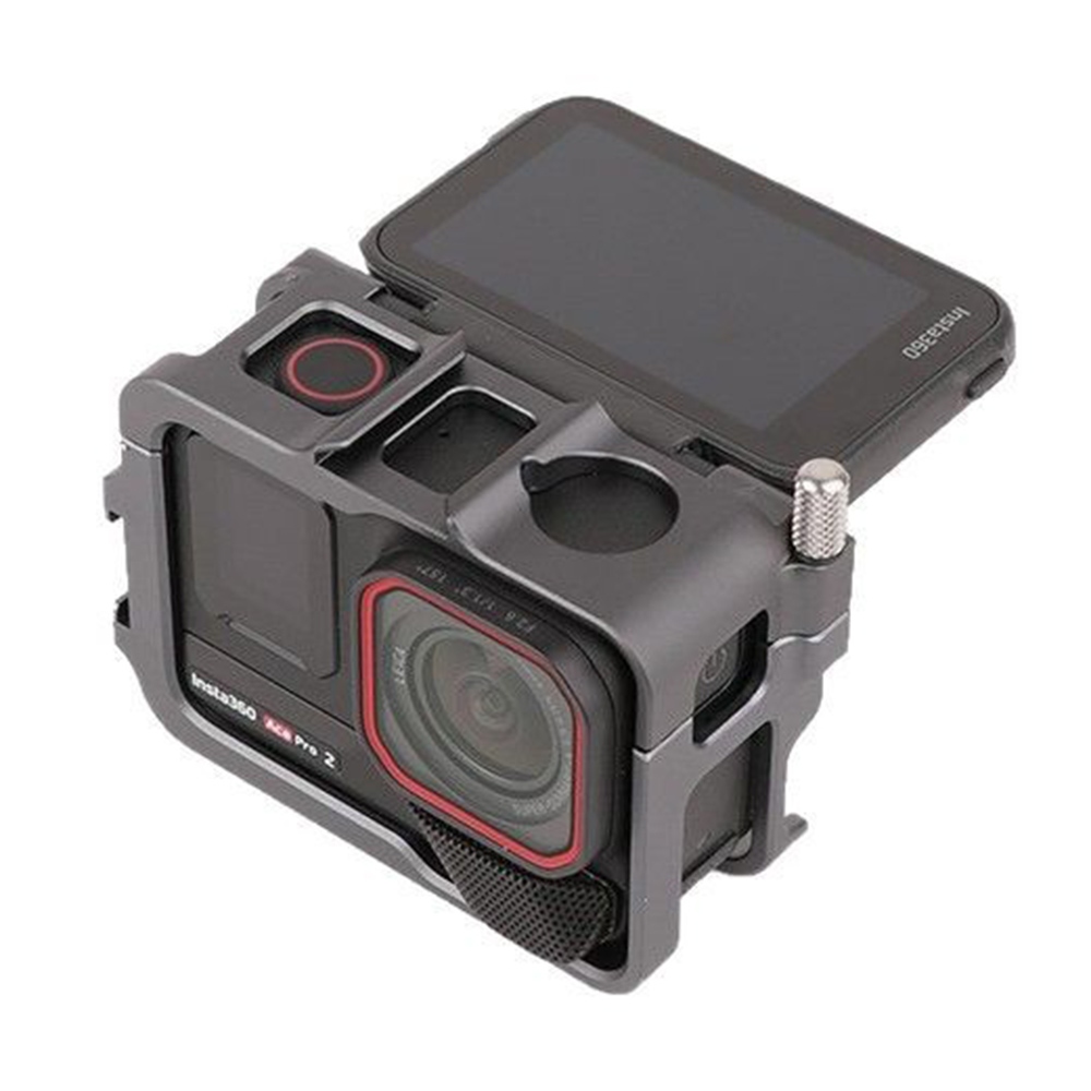 Hliníkový ochranný rám se dvěma držáky příslušenství pro Insta360 Ace Pro 2, Ace Pro a Ace