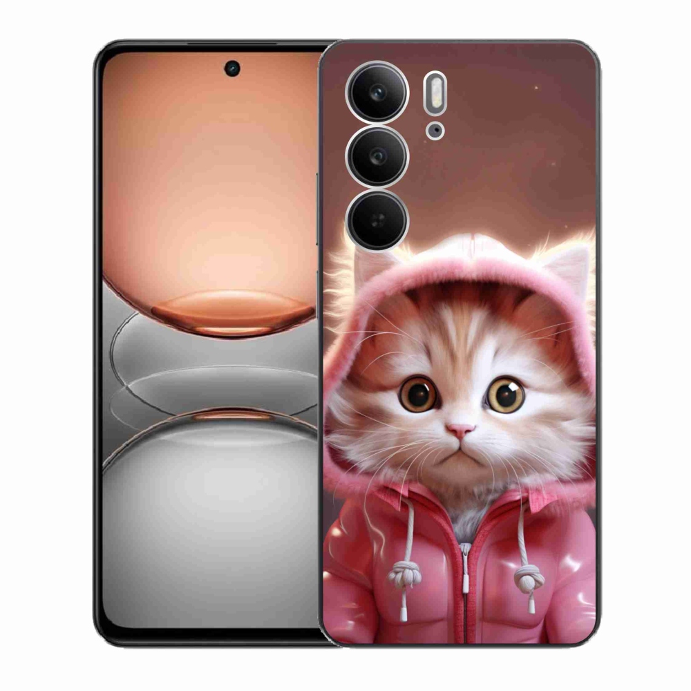 Gelový kryt mmCase na Realme C75 - roztomilé kotě 3