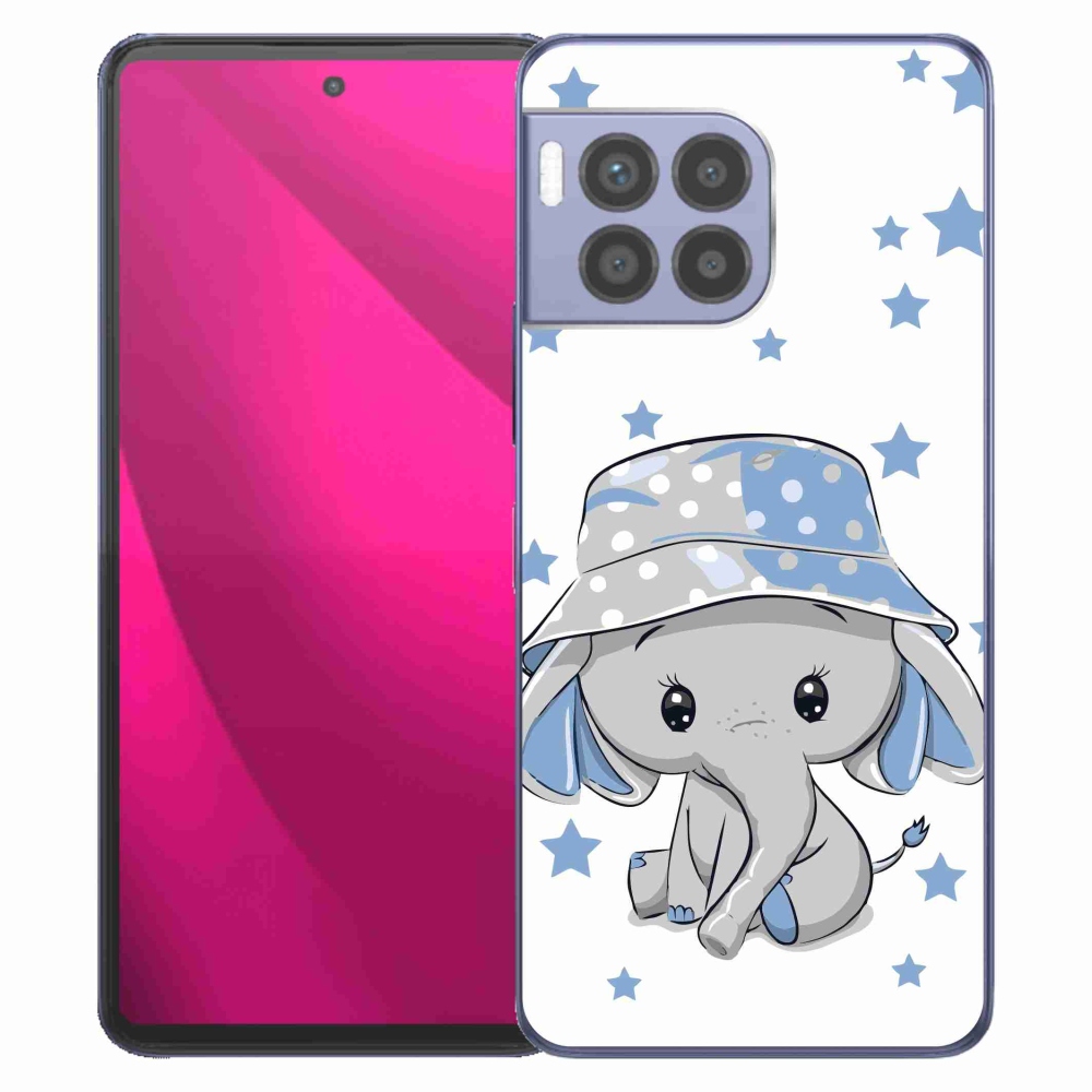 Gelový kryt mmCase na T-Mobile T Phone 2 Pro - modrý slon