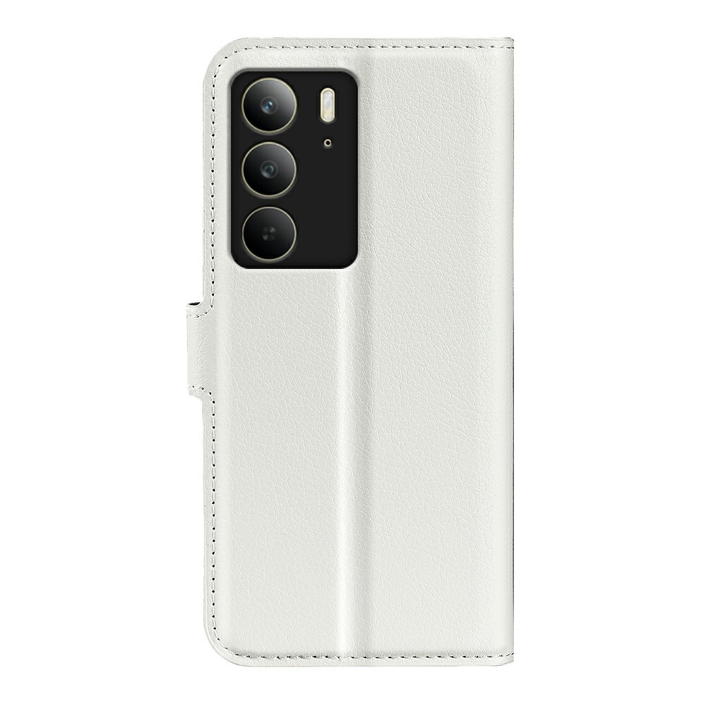 Litchi knížkové pouzdro na Realme C75 - bílé