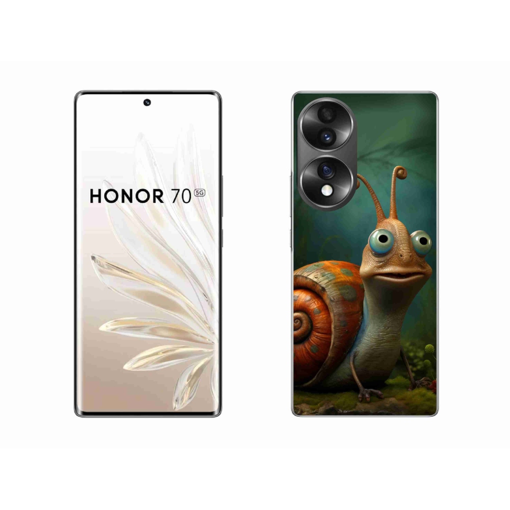 Gelový kryt mmCase na Honor 70 - šnek