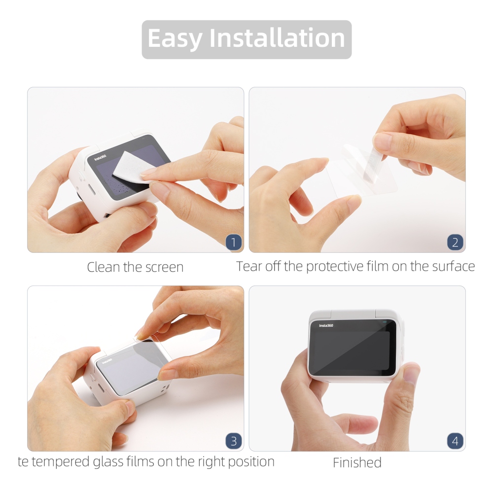 Tvrzené sklo na displej pro Insta360 GO 3 / GO 3S (2 ks)