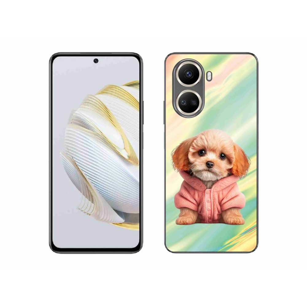 Gelový kryt mmCase na Huawei Nova 10 SE - štěně ve svetru