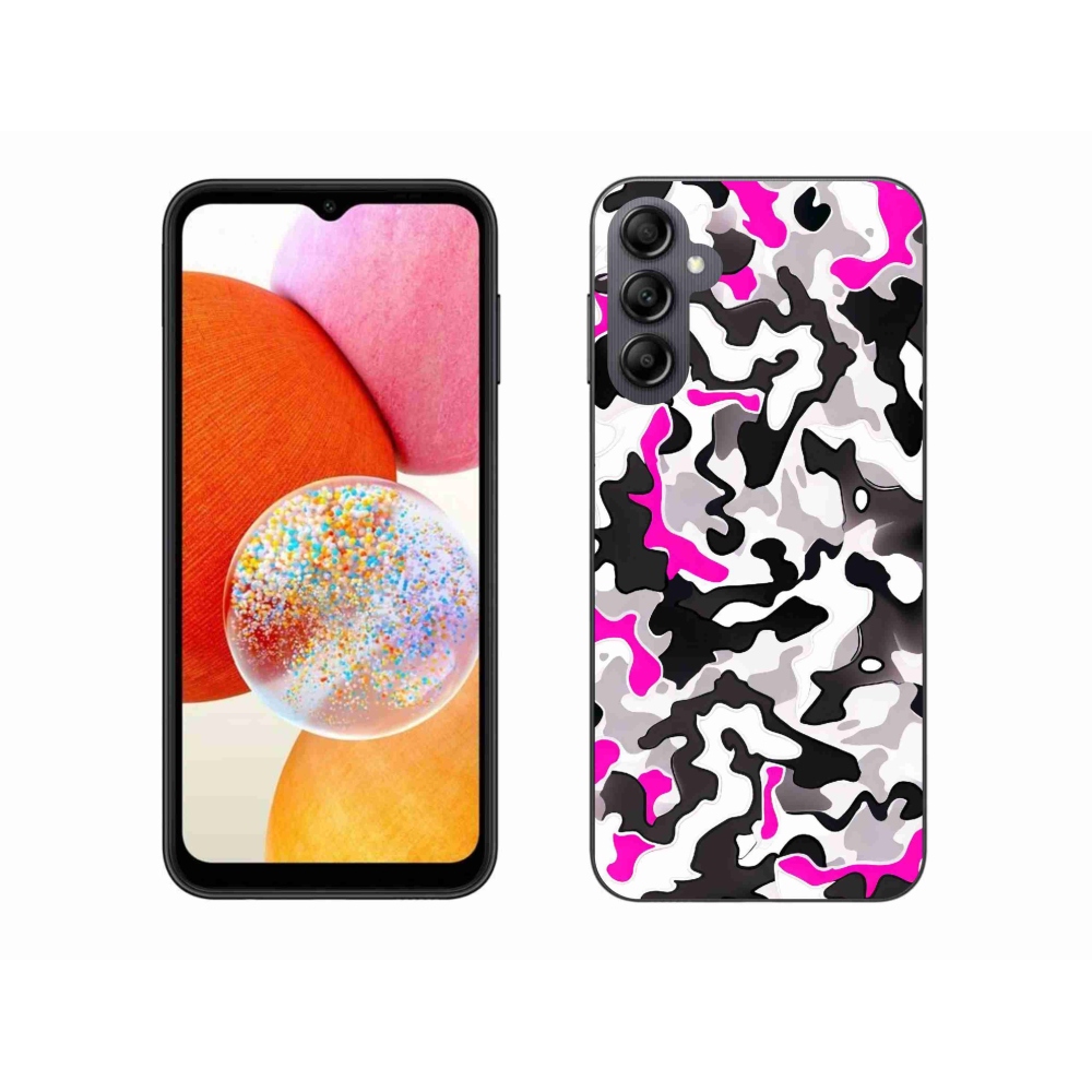 Gelový kryt mmCase na Samsung Galaxy A14 4G/5G - maskáčový vzor 5