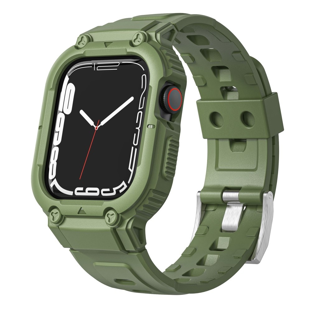 Drop ochranné silikonové pouzdro s řemínkem na Apple Watch Ultra 49mm - zelené