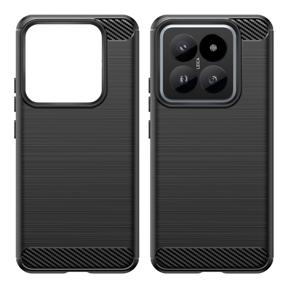 Carbon odolný gelový obal na Xiaomi 14 Pro - černý