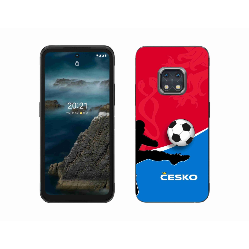 Gelový kryt mmCase na Nokia XR20 - fotbal Česko 2
