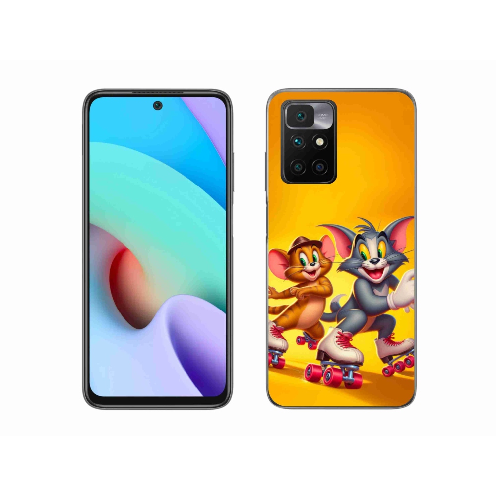 Gelový kryt mmCase na Xiaomi Redmi 10/Redmi 10 (2022) - tom a jerry