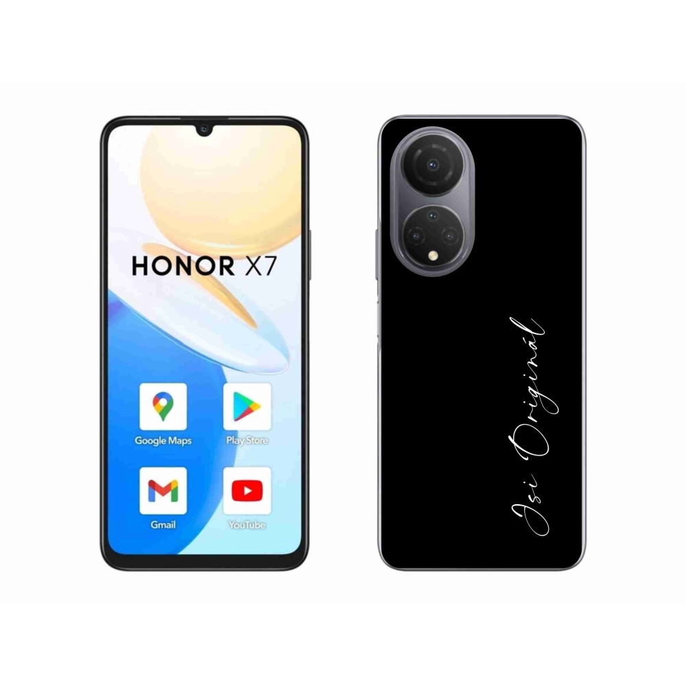Gelový kryt mmCase na Honor X7 - jsi originál černé pozadí