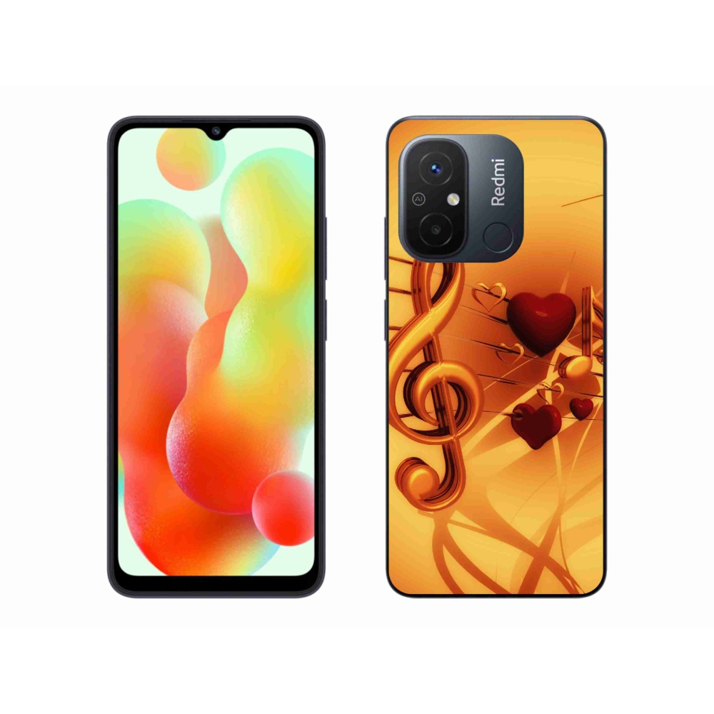 Gelový kryt mmCase na Xiaomi Redmi 12C - noty