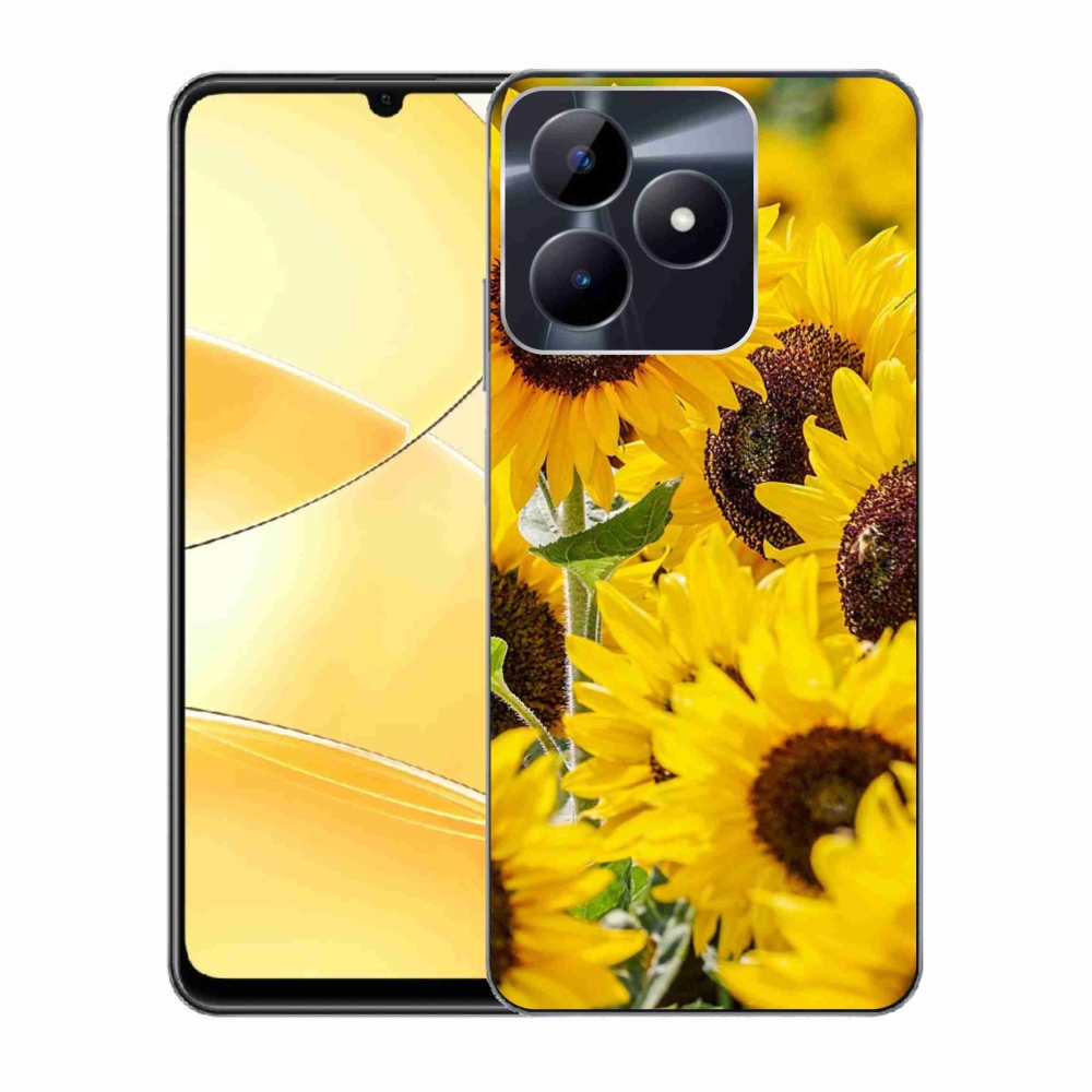 Gelový kryt mmCase na Realme C51/C53 - slunečnice