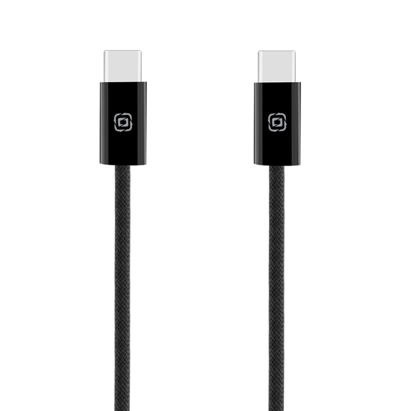 OBAL:ME Super Fast USB-C/USB-C Pletený kabel 100W 2m Black