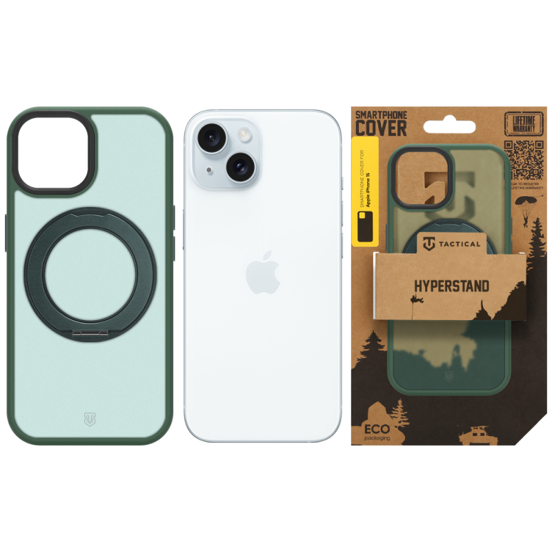 Tactical MagForce Hyperstand Kryt pro Apple iPhone 15 Forest Green