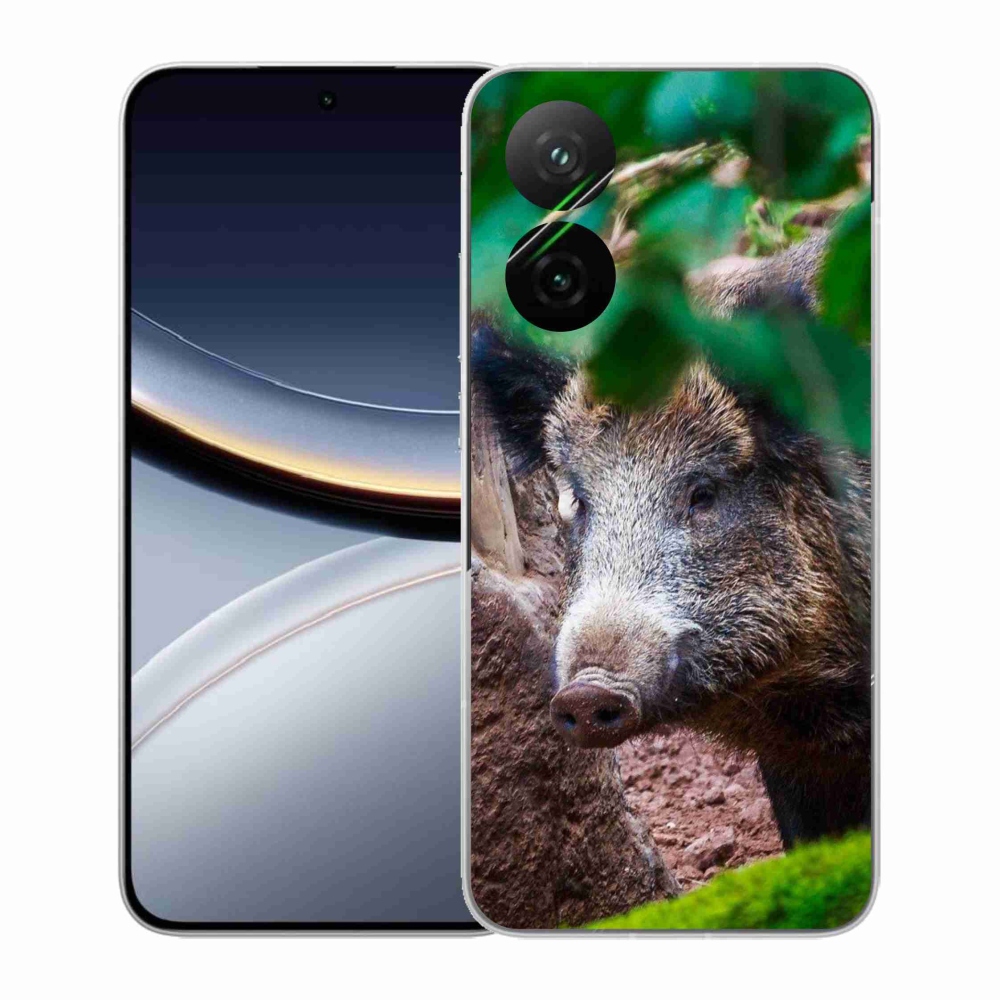 Gelový kryt mmCase na Xiaomi Poco F7 5G - divoké prase