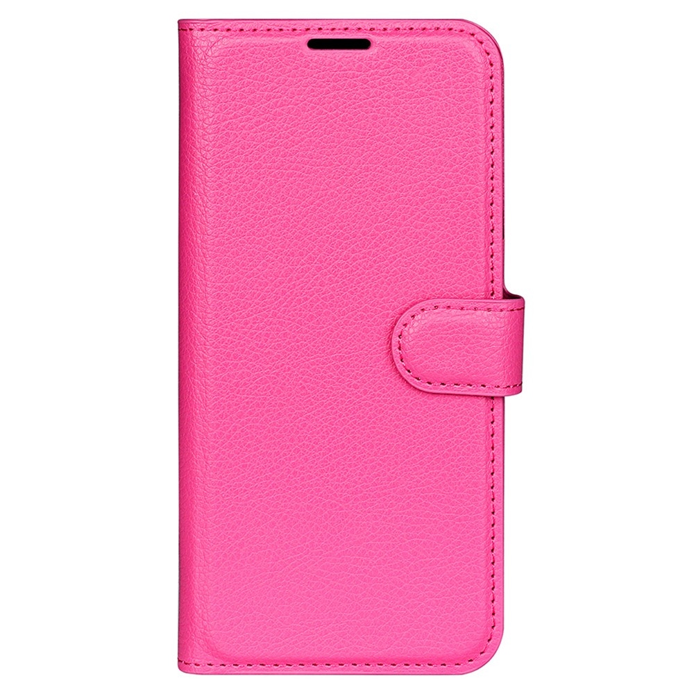 Litchi knížkové pouzdro na Samsung Galaxy S23 FE - rose