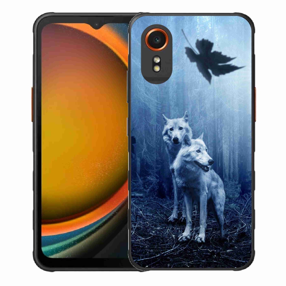 Gelový kryt mmCase na Samsung Galaxy Xcover 7 - vlci v lese