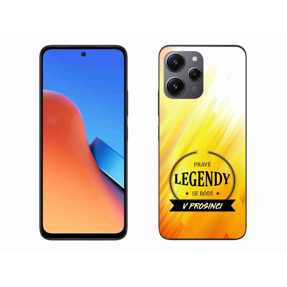 Gelový kryt mmCase na Xiaomi Redmi 12 - legendy v prosinci žluté pozadí