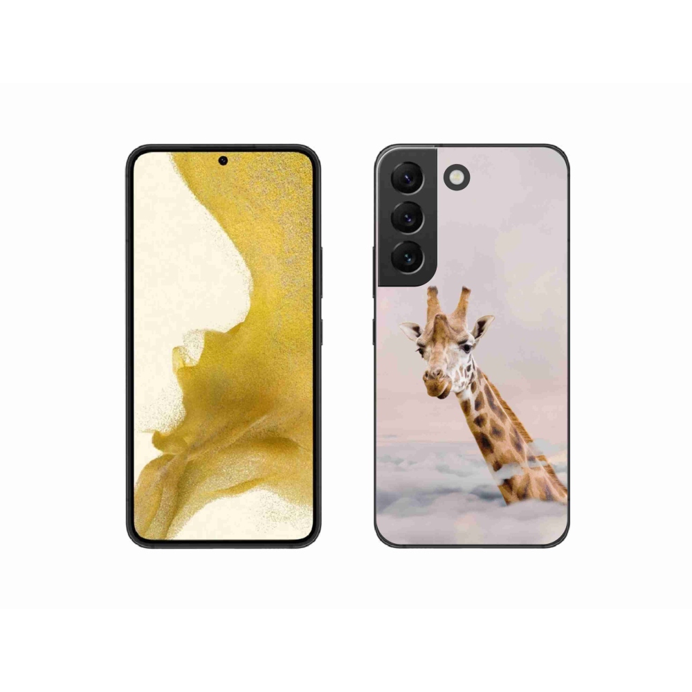 Gelový kryt mmCase na Samsung Galaxy S22 5G - žirafa v oblacích