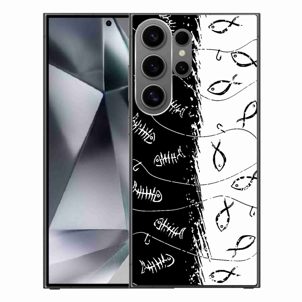Gelový kryt mmCase na Samsung Galaxy S24 Ultra - kostry a rybky