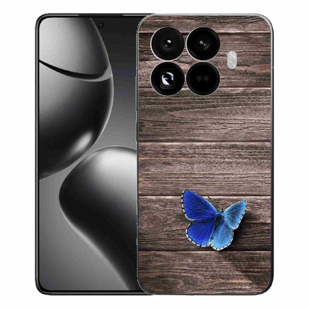 Gelový kryt mmCase na Xiaomi 15T Pro - modrý motýl 1
