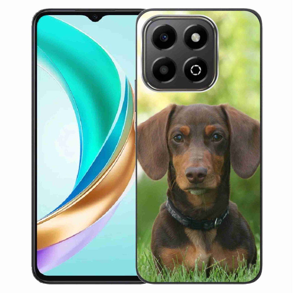 Gelový kryt mmCase na Honor X6b - hnědý jezevčík