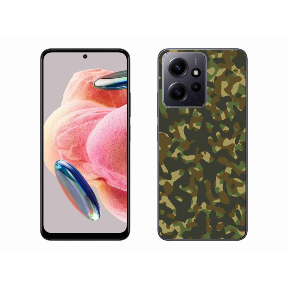 Gelový kryt mmCase na Xiaomi Redmi Note 12 4G - maskáčový vzor 1