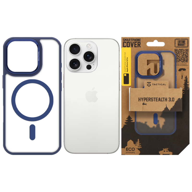 Tactical MagForce Hyperstealth 3.0 Kryt pro Apple iPhone 16 Pro Deep Blue