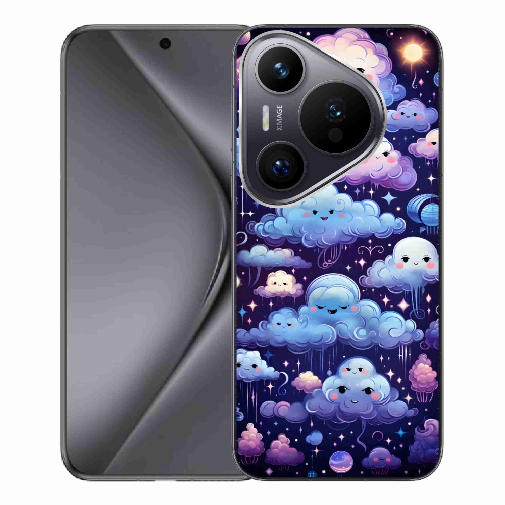 Gelový kryt mmCase na Huawei Pura 70 Pro - mráčky