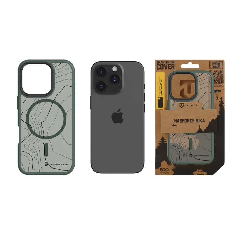 Tactical MagForce Hyperstealth Sika Kryt pro iPhone 16 Pro Forest Green