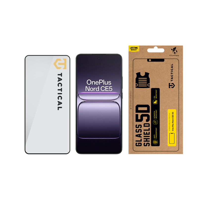 Tactical Glass Shield 5D sklo pro OnePlus Nord CE5 5G Black