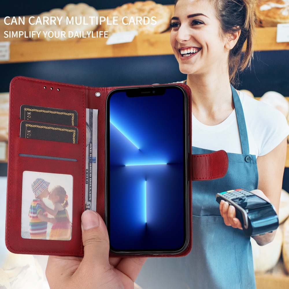 Clots knížkové pouzdro na Xiaomi Poco F7 5G - červené