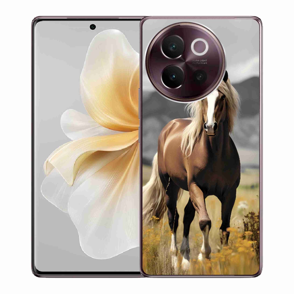 Gelový kryt mmCase na Vivo V40 Lite 5G - hnědý kůň 1